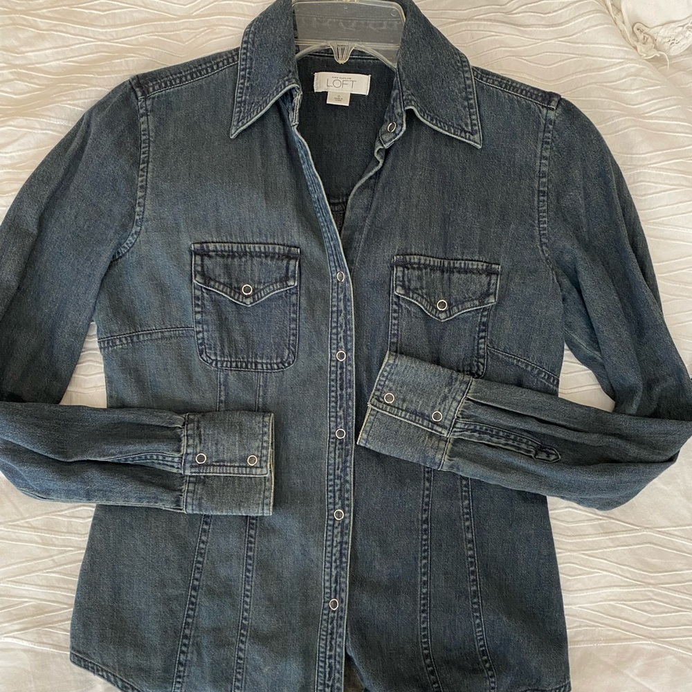 Ann Taylor Loft Denim shirt